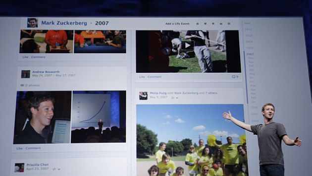 Mark Zuckerberg presentó Timeline el 22 de setiembre de 2010. (AP)