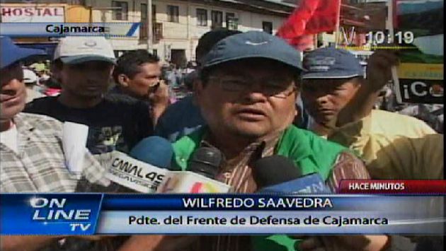 Saavedra anuncia radicalización a partir de hoy. (Canal N)