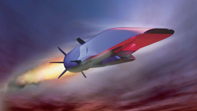 Imagen de la Fuerza Aérea de EE UU de un X-51A Waverider. (Internet)