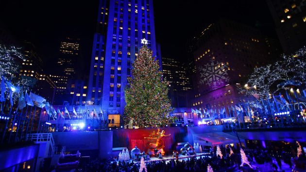 El árbol navideño de Rockefeller Center, en Nuevo York. (Reuters)